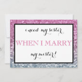 Bent u mijn bruidsmeisje? kaart (Voorkant)