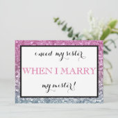 Bent u mijn bruidsmeisje? kaart (Staand voorkant)