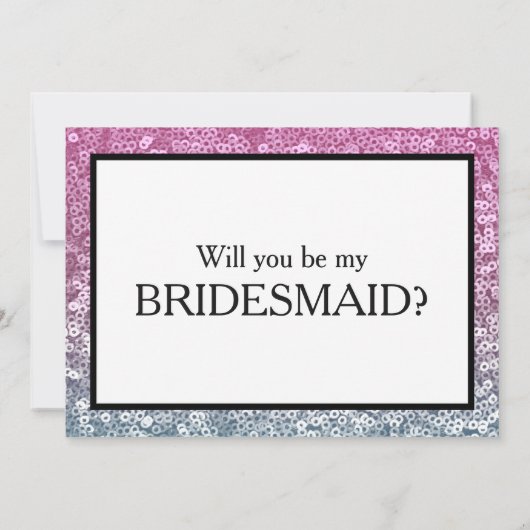 Bent u mijn bruidsmeisje? kaart (Achterkant)