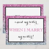 Bent u mijn bruidsmeisje? kaart (Voorkant / Achterkant)