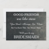 Bent u mijn bruidsmeisje? kaart (Voorkant)