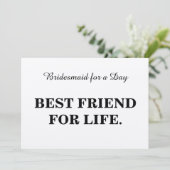 Bent u mijn bruidsmeisje? Kraft Kaart (Staand voorkant)