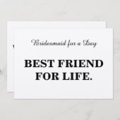 Bent u mijn bruidsmeisje? Kraft Kaart (Voorkant / Achterkant)