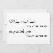 Bent u mijn bruidsmeisje? Kraft Kaart (Voorkant)