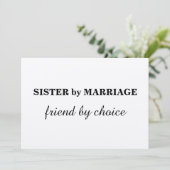 Bent u mijn bruidsmeisje? Kraft Kaart (Staand voorkant)