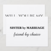 Bent u mijn bruidsmeisje? Kraft Kaart (Voorkant / Achterkant)