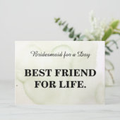 Bent u mijn bruidsmeisje? Kraft Kaart (Staand voorkant)
