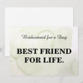 Bent u mijn bruidsmeisje? Kraft Kaart (Voorkant / Achterkant)