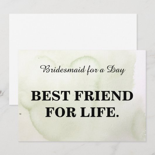 Bent u mijn bruidsmeisje? Kraft Kaart (Voorkant / Achterkant)