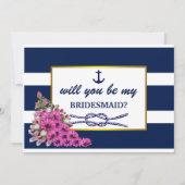 Bent u mijn bruidsmeisje? Nautisch Kaart (Voorkant)