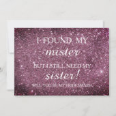 Bent u mijn bruidsmeisje? Roos Gold Dripping Invi Kaart (Voorkant)