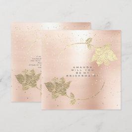 Bent u mijn bruidsroze witte Confetti goud? Kaart