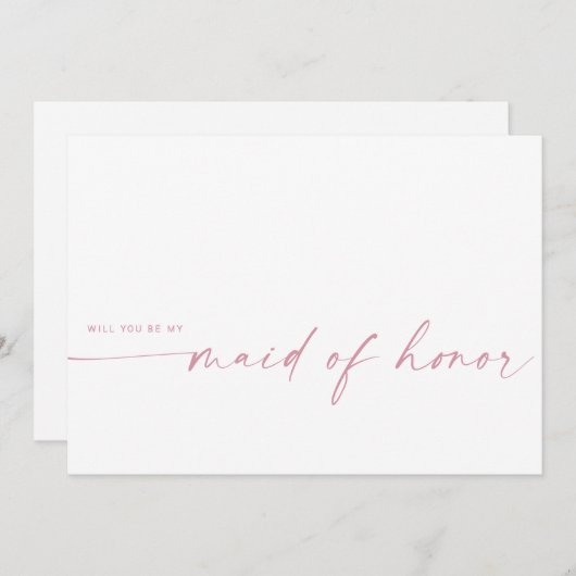 Bent u mijn dienstmeisje? | Blush roze (Voorkant / Achterkant)