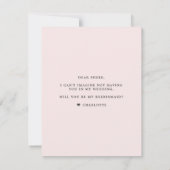 Bent u mijn dienstmeisje? | Bridesmaid Card Kaart (Achterkant)