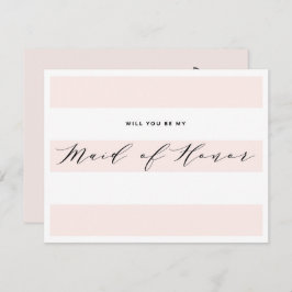 Bent u mijn dienstmeisje? | Bridesmaid Card Kaart