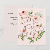 Bent u mijn dienstmeisje? | Bridesmaid Card Kaart (Voorkant / Achterkant)