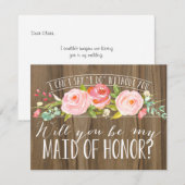 Bent u mijn dienstmeisje? | Bridesmaid Kaart (Voorkant / Achterkant)