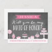 Bent u mijn dienstmeisje? | Bridesmaid Kaart (Voorkant / Achterkant)