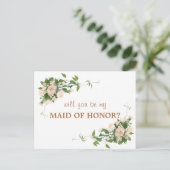 Bent u mijn dienstmeisje? briefkaart (Staand voorkant)