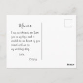 Bent u mijn dienstmeisje? briefkaart (Achterkant)