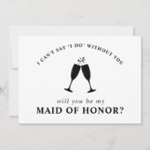 Bent u mijn dienstmeisje? Brunch & Bubble Kaart (Voorkant)