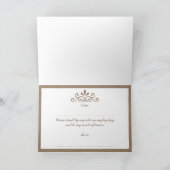 Bent u mijn dienstmeisje? Burlap Tiara Kaart (Binnen)