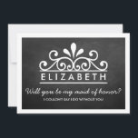 Bent u mijn dienstmeisje? Chalkboard Tiara Kaart<br><div class="desc">Bent u mijn dienstmeisje? Chalkboard Tiara Kaart</div>