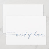 Bent u mijn dienstmeisje? | Dusty Blue (Voorkant / Achterkant)