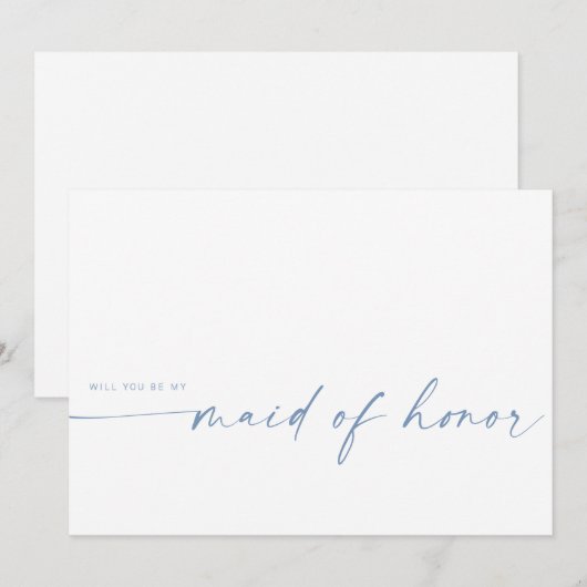 Bent u mijn dienstmeisje? | Dusty Blue (Voorkant / Achterkant)