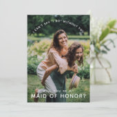 Bent u mijn dienstmeisje? Foto Kaart (Staand voorkant)