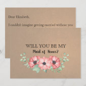 Bent u mijn dienstmeisje? kaart (Voorkant / Achterkant)