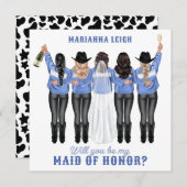 Bent u mijn dienstmeisje? Meisjes in Denim Kaart (Voorkant / Achterkant)