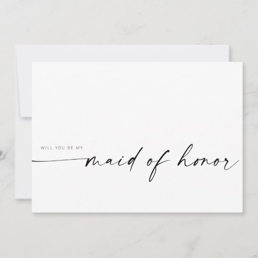 Bent u mijn dienstmeisje? | Modern minimalist (Voorkant)