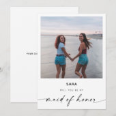 Bent u mijn dienstmeisje? | Moderne fotokaart (Voorkant / Achterkant)