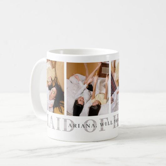 Bent u mijn dienstmeisje? Persoonlijke microfoon Koffiemok (Voorkant links)