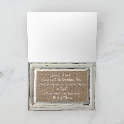 Bent u mijn dienstmeisje? Rustisch wit Lijst (Binnen)