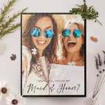 Bent u mijn dienstmeisje? Trendy Script-foto Legpuzzel<br><div class="desc">Bent u mijn Maid of Honor? Aangepaste foto-puzzel. Ons ontwerp is voorzien van een volledig fotoontwerp om uw eigen speciale foto weer te geven. "Maid of Honor?" is ontworpen in een trendy zwarte penseelscript dat typografisch design bedekking boven uw eigen aangepaste foto.</div>