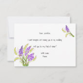 Bent u mijn dienstmeisje van de eerbiedwaardige Wa (Achterkant)