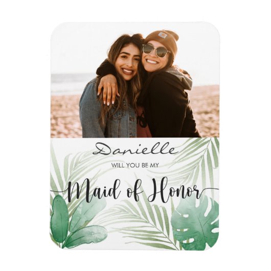 Bent u mijn dienstmeisje van de Tropische Groene M Magneet (Verticaal)