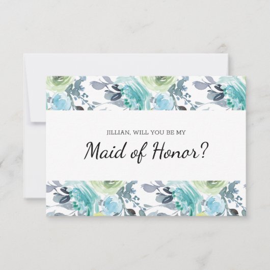 Bent u mijn dienstmeisje van edelachtblauwe geel? (Voorkant)