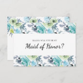 Bent u mijn dienstmeisje van edelachtblauwe geel? (Voorkant / Achterkant)