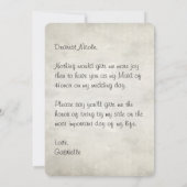 Bent u mijn dienstmeisje van een eervolle persoonl kaart (Achterkant)