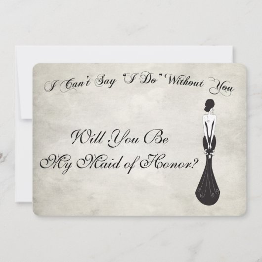 Bent u mijn dienstmeisje van een eervolle persoonl kaart (Voorkant)