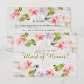 Bent u mijn dienstmeisje van erge roze Florals? (Voorkant / Achterkant)