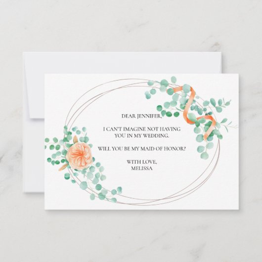 Bent u mijn dienstmeisje van Eucalyptuspeach? (Achterkant)