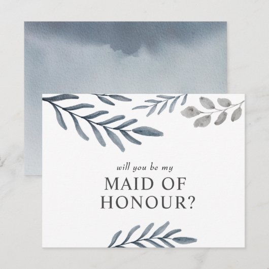 Bent u mijn dienstmeisje van het Briefkaart van de (Voorkant / Achterkant)