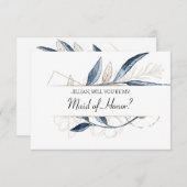 Bent u mijn dienstmeisje van het geachte blauwe go (Voorkant / Achterkant)