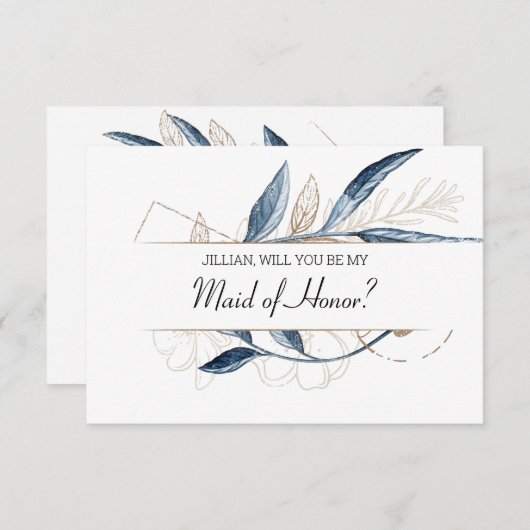 Bent u mijn dienstmeisje van het geachte blauwe go (Voorkant / Achterkant)