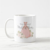 Bent u mijn dienstmeisje van Honor Blush Pink? Koffiemok (Links)