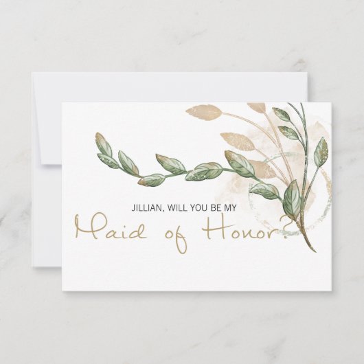 Bent u mijn dienstmeisje van Honor Gold Sage Green (Voorkant)